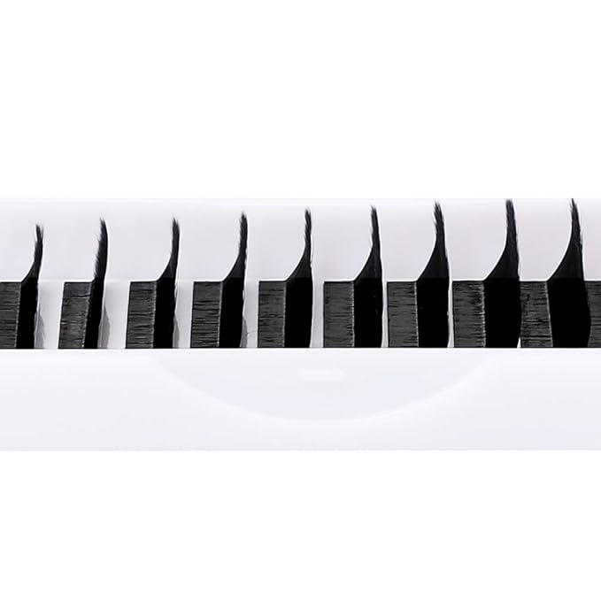 Eyelash Extension L Curl Mix Easy Blooming Lash Extensions Rapid Volume Lash Extensions Self Fanning Eyelash Extensions .03 .05 .07 (0.05-L, 8-14mm)