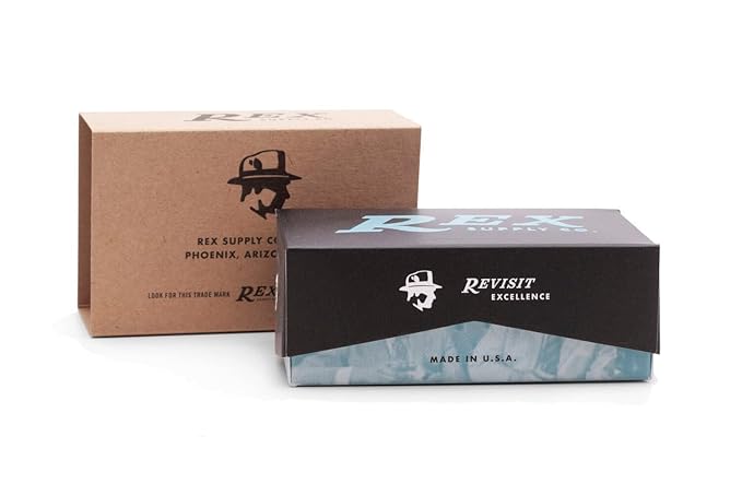 Rex Supply Co. Envoy Safety Razor 3‑Piece DE Razor | 24K Gold Plated | Marine‑Grade Stainless Steel | Handcrafted in USA | Knurled Sure‑Grip Handle | Medium Blade Gap | 5 Blades Included