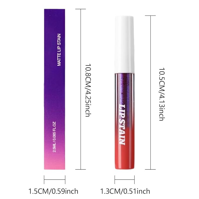 evpct Orange Red Peel Off Lip Stain Tints, Liquid Lipstick Lip Stain Long Lasting Waterproof for Women, Non-stick Cup Lipstick Peel Off Highly Pigmented Not Faded Smudge-proof Easy to Apply, 06#