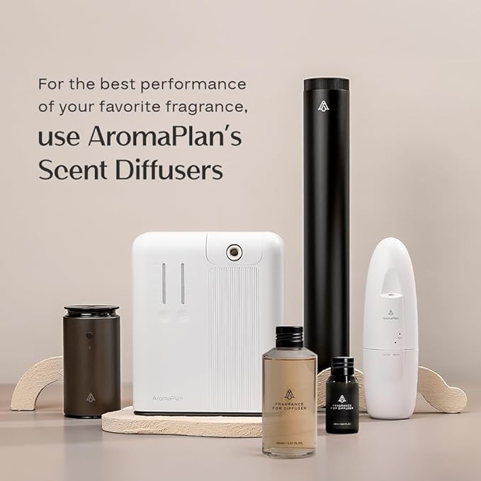 AromaPlan Hotel Scents Santal 5 Fl Oz (148ml), Home Luxury Aroma & Hotel Fragrance Diffuser Oil- Hotel Diffuser Oil for Aromatherapy- USA Made, Bigger Bottle, Bolder Aroma & Longer Lasting