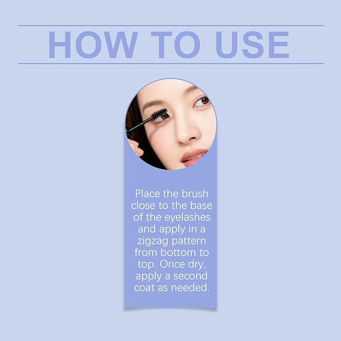 Steel Tube Eyelash Primer, Fiber Mascara Eyelash Primer Tubular Waterproof Curling Mascara, Natural and Non-smudged (1PCS)