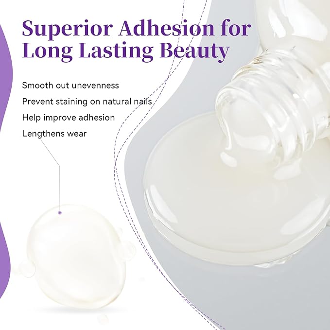 OpenLive 16.5ml Base Coat Nail Polish, Quick Dry Large Volume Base Coat, Color Lock Strengthen Nails for Women Salon DIY Nail Art