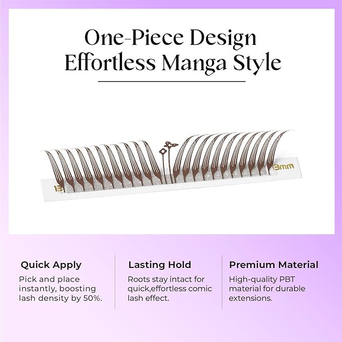 SAIGON LASH Foxy Effect Promade Fans – Wispy Volume Lashes, CC Curl 0.07, 6–13mm Mixed Length, Handmade Loose Lash Extensions for Natural Lift (Dark brown-CC-0.07-6 - 13mm)
