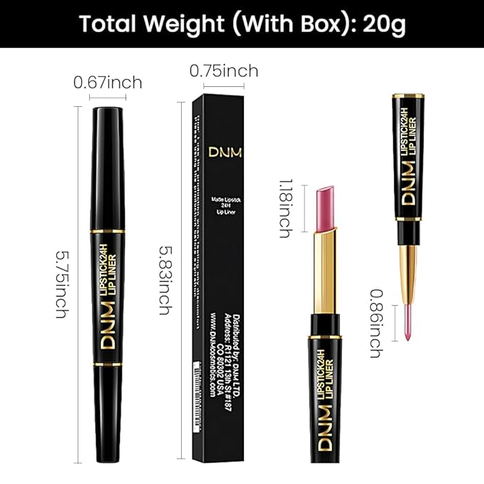 evpct 3Pcs Light Pink Nude Brown Metallic Shine Shimmer Lip Liner and Lipstick Combo Set Kit for Women, Lightweight Hydrating Formula High Impact Full Coverage Lipstick and Lip Liner Makeup Gloss