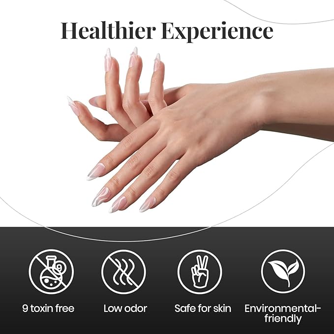 Beetles Gel Nail Polish Set - 4Pcs White Black Gel Polish Set with No Wipe Top & Base Coat Nail Polish Set Soak Off UV LED Lamp Manicure Salon DIY Home Valentines Gifts for Her Women