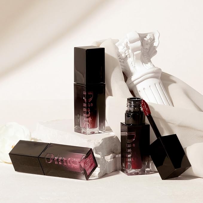 DINTO Blur-Glowy Lip Tint - Glossy Finish, Hydrating, Long Lasting, Lightweight Texture, Non-Sticky, Vegan & Cruelty-Free, K beauty (202 Sophia, 0.11 fl.oz)