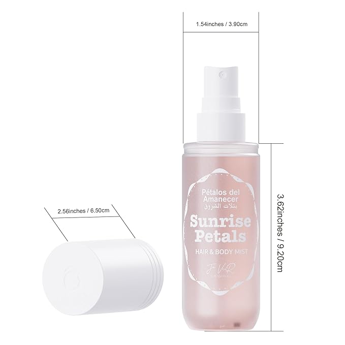 JA VEIR Body & Hair Fragrance Mist Original Perfumed Vanilla Spray for Women (Sunrise Petals)