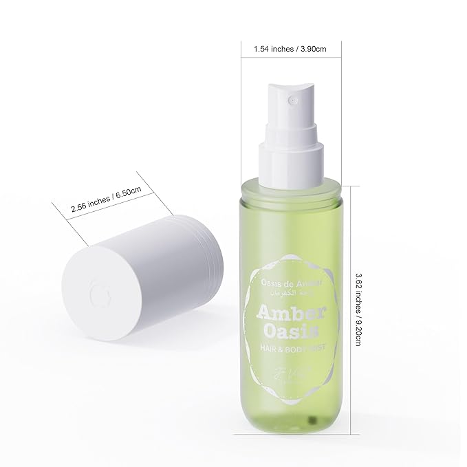 JA VEIR Body & Hair Fragrance Mist Original Perfumed Vanilla Spray for Women (Amber Oasis)