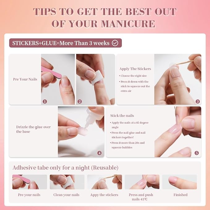 evpct Acrylic Red Glossy Press on Nails Short Square, Glossy Red Fake Nails Summer Reusable False Nail Stick on Press ons for Women Gifts, Perfectly Fit Durable False Nail Kit with Gel Gel 30Pcs
