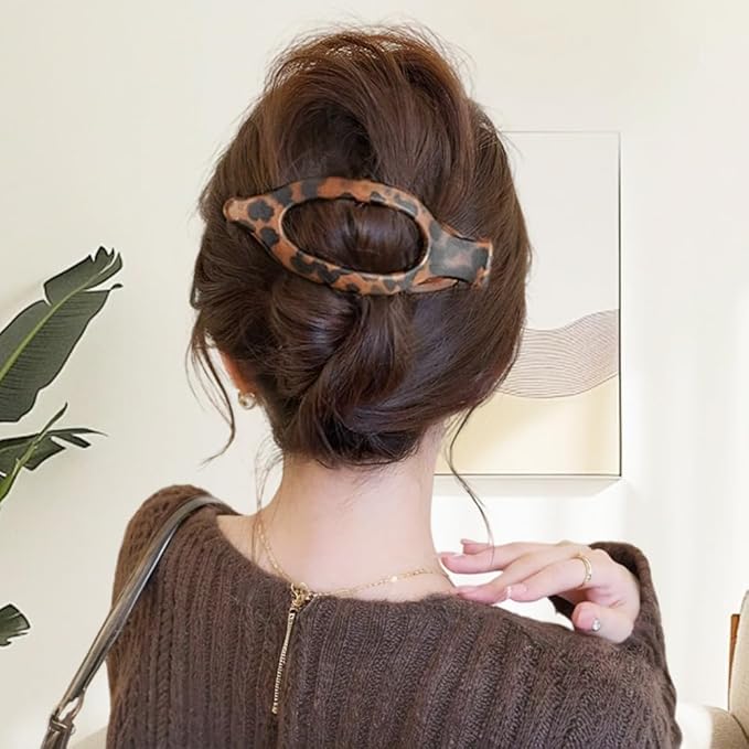 Flat Hair Clips for Women, 2026 New Flat Claw Clips for Women, Non Slip Clip For Thick to Thin Hair, Stylish Accessories for Daily Use (3PCB)