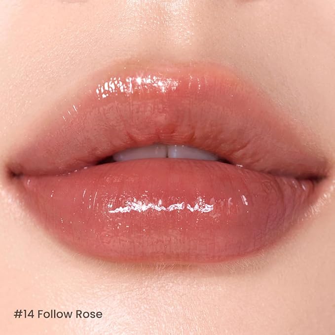 Peripera Ink Mood Glowy Tint | Lip-Plumping, Naturally Moisturizing, Lightweight, Glow-Boosting, Long-Lasting, Comfortable, Non-Sticky, No White Film (014 FOLLOW ROSE)
