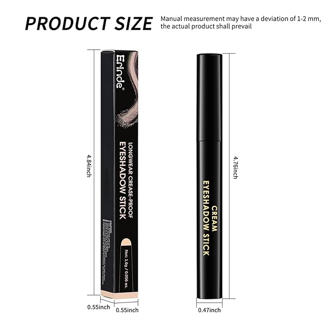 Erinde Waterproof Cream Eyeshadow Stick, Grey Mauve Taupe Matte Eye Shadow Sticks, Cream to Powder Eyeshadow Crayon, Buildable & Blendable Long-Lasting Eye Shadow Stick, Vegan & Cruelty-Free, 12