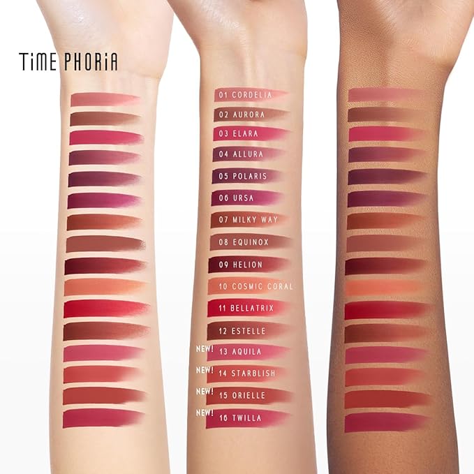 NEBULA VELVET LIP CREAM-Long Lasting Lip Stain, Waterproof and Transferproof Lip Tint, Matte Finish, Smooth Out Lip Lines, Lightweight & High Coverage, Stocking Stuffers (14 STARBLUSH)