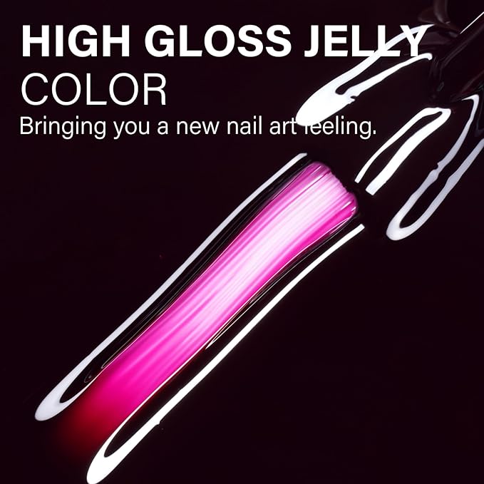AILLSA Dark Chrry Gel Nail Polish Queen of Sin Jelly Gel Polish Neutral Translucent Wine Burgundy Gel Polish Long Lasting Purple Red Color Soak Off U V Gel for French Manicure Nail Art at Home 0.51 Oz
