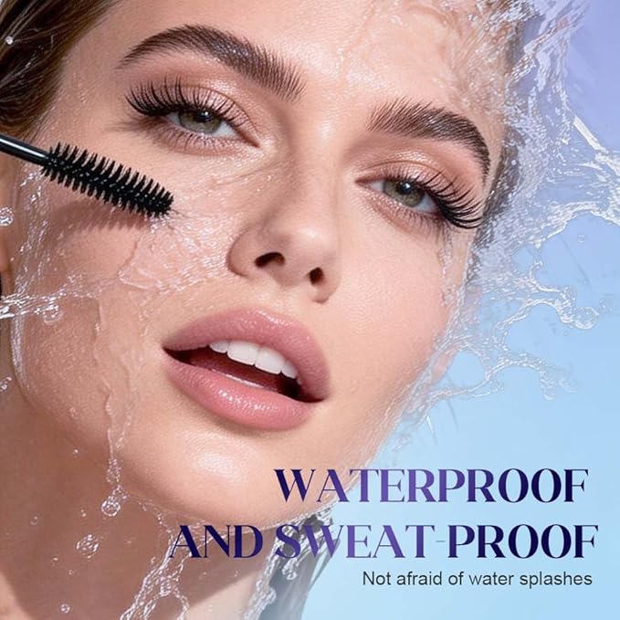 Iron Wand Mascara, 2026 New Tubular Eyelash Primer, 3D WaterproofLong Curling Mascara, Natural And Non-Smudged Eyelash Primer (Black*3)
