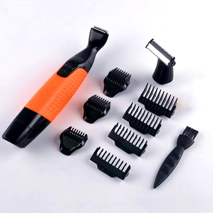 VSTSERIES Men Pubic Hair Trimmer,Male Intimate Part Clipper,Wet Dry Groin Razor,Electric Body Hair Removal,Face Beard and Mustache Style Shaver,Portable Bald Detail Head Shaver,Man Grooming Kit