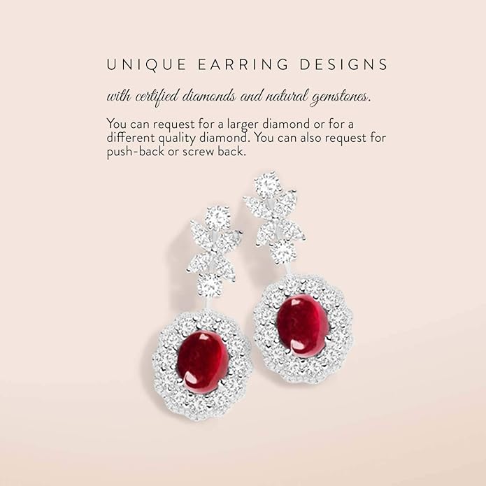 Diamondere Natural and Certified Gemstone Solitaire Petite Stud Earrings in 14K Solid Gold | 0.20 Carat Earrings for Women