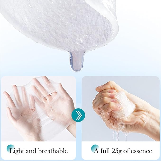 Meleell 55 Pack Collagen Face Masks Skincare Bulk,Hydrating Spa Face Mask Beauty for Sensitive Skin,Sheet Mask for Skin Care, Facial Mask Sets Birthday Party Gifts for Women/Teen Girls/Kids