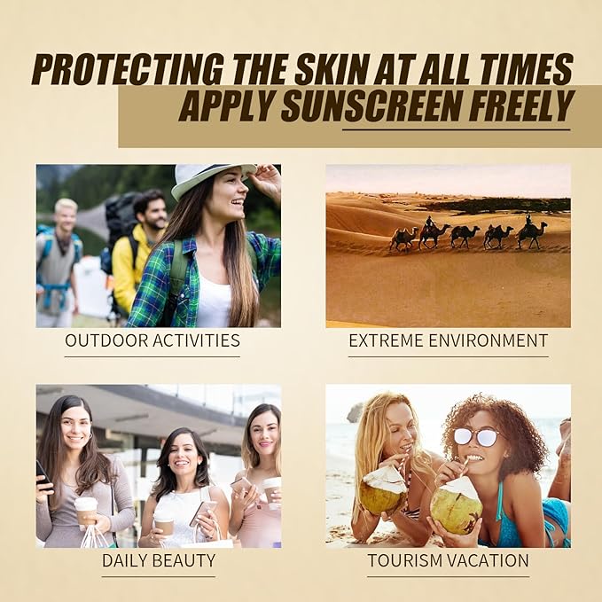 2 Pcs Relief Organic Sunscreen SPF50, Rice and Probiotics PA++++ Korean Cream for All Skin Types, Nourishing Skin Protection and UV Defens.