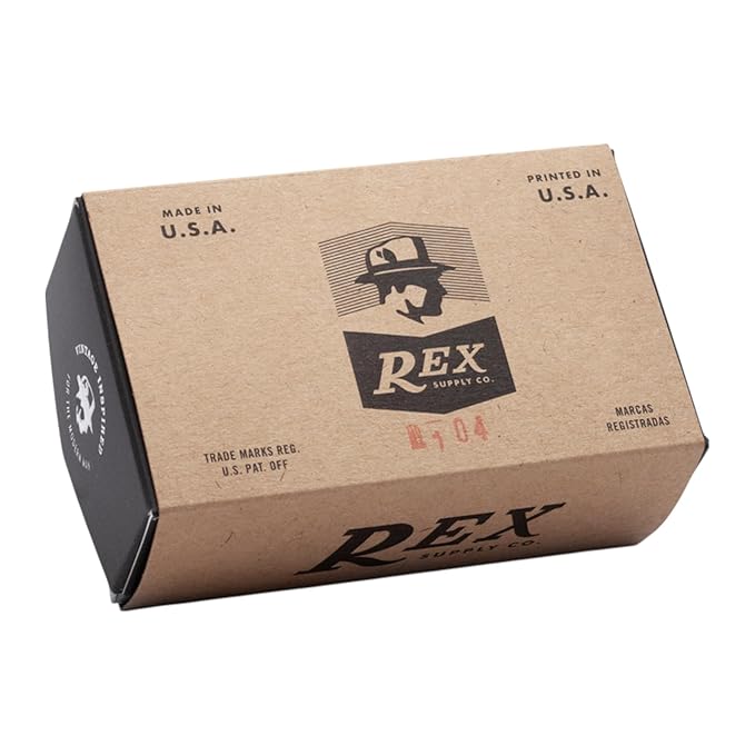 Rex Supply Co. Envoy XL Stainless Steel Double Edge Safety Razor – Long Handle 3-Piece Razor | Made in USA | Premium Fixed Blade Wet Shaving Razor for Men | Smooth, Comfortable & Close Shaves