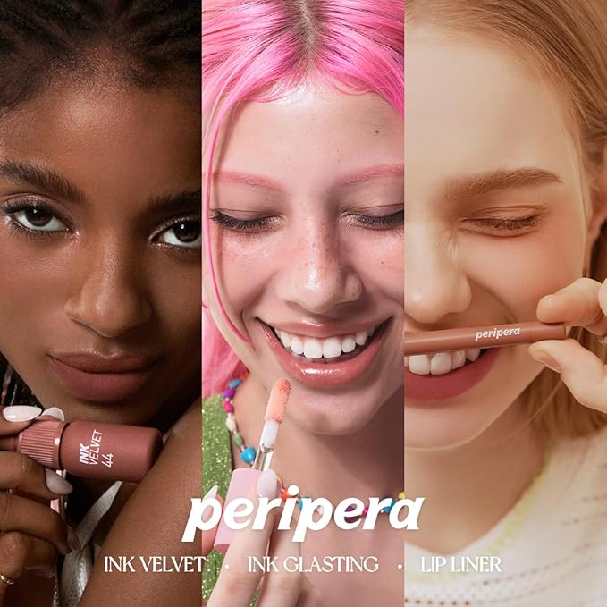 Peripera Ink the Velvet Lip Tint - High Pigment Color, Longwear, Weightless, Gluten-Free, Paraben-Free (043 Caffeine Nude)