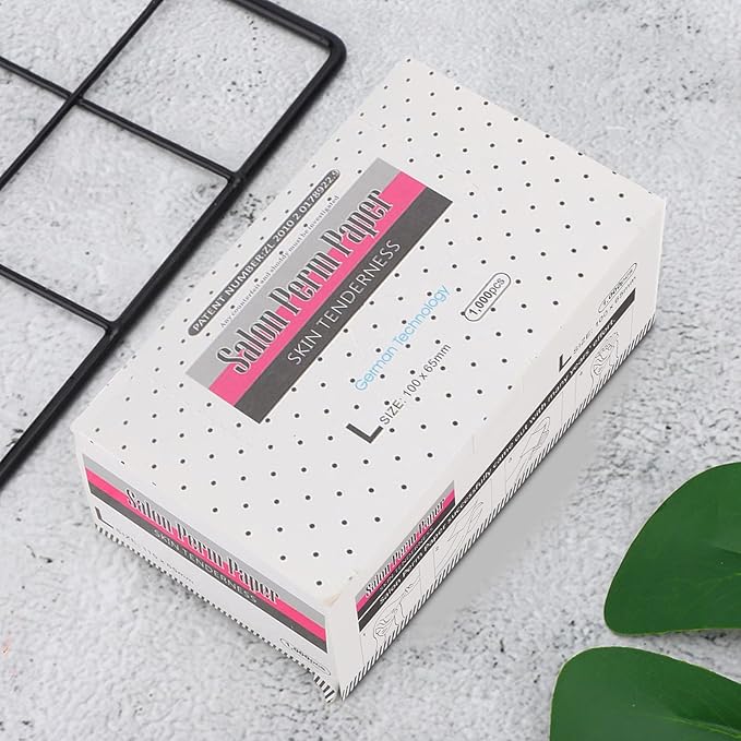 Breathable Permanent Hair Perming Kit - Perming Solution with Mesh Papers for Home Hair Perms