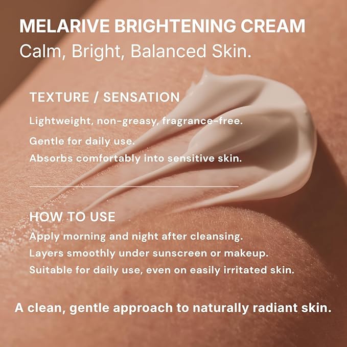 Niacinamide 4% Brightening Cream for Dark Spots & Uneven Tone, Fragrance-Free Daily Face Moisturizer for Sensitive Skin, Korean Skincare (50ml / 1.7 fl. oz.)