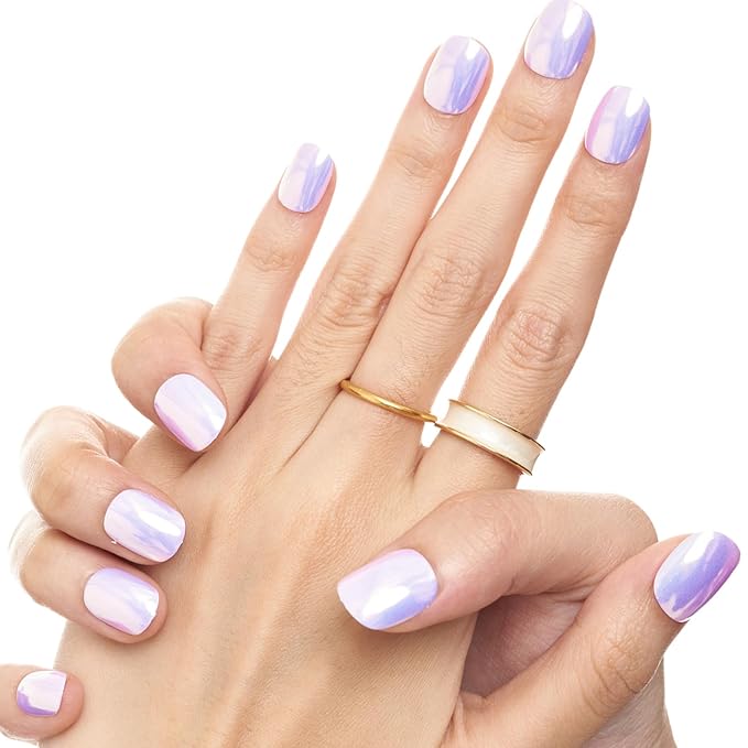 GLAMERMAID Light Green Extra Short Press on Nails, Grass Fake Nails Short Squoval, Glazed Handmade Soft Jelly Gel Square Glue on Nails, Pure Green Acrylic False Nails, Glossy Round Fake Nail for Women