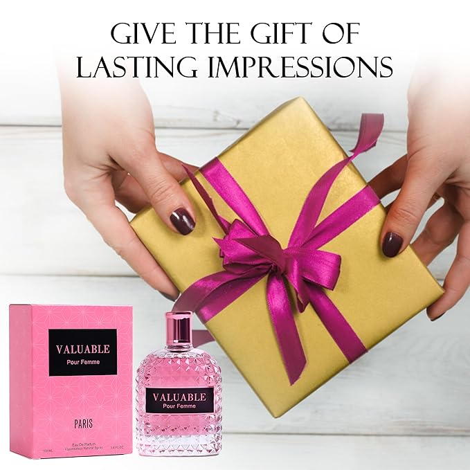 A CENTER Valuable Paris Perfume for Women, Floral Notes Eau de Parfum Spray Casual Daily Womene Cologne 3.4 Fluid Ounce/100Ml Long Lasting Fragrance Daytime & Casual Use, for all Skin Types