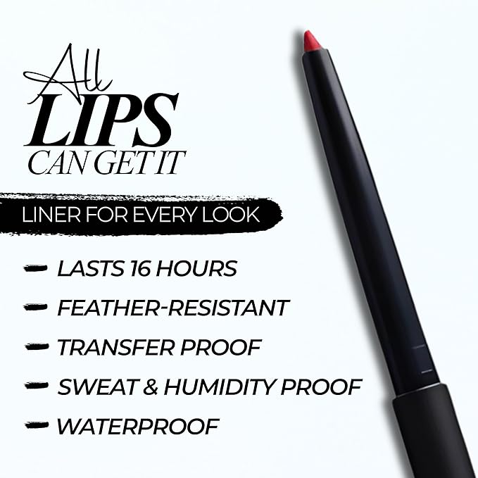 LePaon Cosmetics Define It Lipliner – Long-wear, Creamy Matte Lip Liner with High Pigment Payoff – Non-Drying Smooth Application for Defined Lips (Tease)