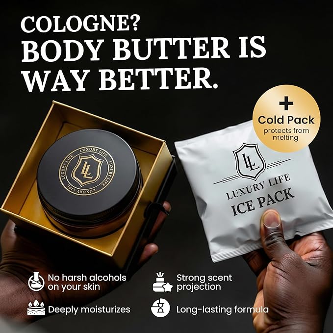 LUXURY LIFE Bed Butter - Irresistibly Fragranced Mood-Enticing Butter Infused with Hyaluronic Acid. Extra Rich Calming Nighttime Moisturizer for Sensual Stimulating Experience (Island Passion, 8 oz)