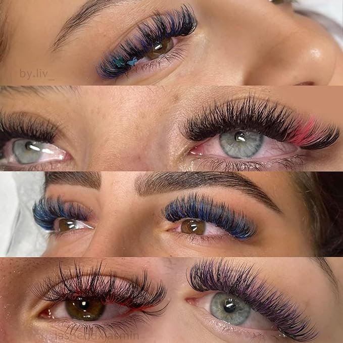 VAVALASH Colored Lash Extensions Light Brown Eyelash Extensions 0.03 0.05 0.07 0.1 0.15 Volume Lash Extension 8-15mm Mixed Lashes J Curl Premium color Lashes Extension(Light Brown-0.07-J-8-15mm)
