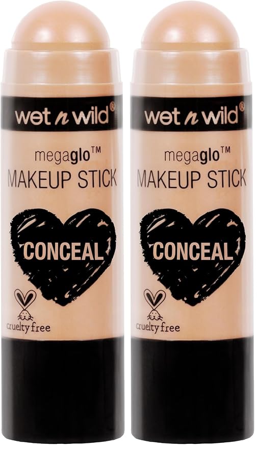 Wet n Wild MegaGlo Makeup Stick Conceal and Contour Neutral Follow Your Bisque,1 Ounce,807 (Pack of 2)