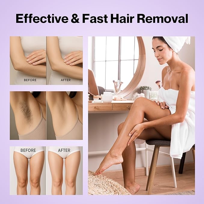 Waxers Wax Roller Kit for Hair Removal Lavender Roll on Wax Kit for Women Men Professional Soft Wax for Leg Arms Back & Armpit