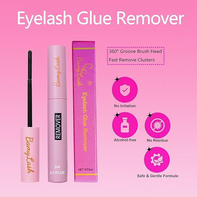BamyLash DIY Cluster Lash Extension Kit, Professional Volume Eyelash Set, Black (30P+40P+60P Lash Set)