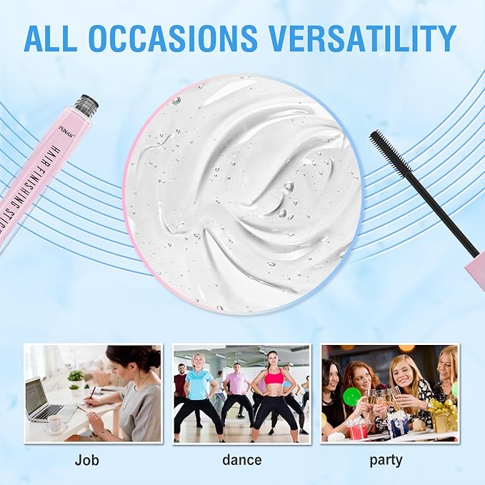 SUOFEIYA Hair Finishing Stick, Flyaway Feel Stick Hair, Small Broken Hairs Finishing Cream, Non-Greasy and Non-Sticky (1 Pack)