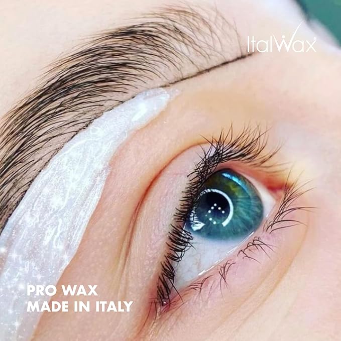 Italwax Top Line Crystal Hard Wax 1.65lb (750g) – Neutral White Ultra-Delicate Formula with No Fragrance or Colorants, Ideal for Reactive Skin & Facial Areas – Made in Italy