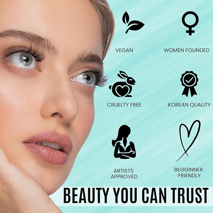 GAZELLE Luxury Natural Lash Clusters, Soft Korean Silk PBT Fibers, DIY Cluster Eyelash Extensions, Comfortable Wear, Lasts 10 Days – Feather – 10mm