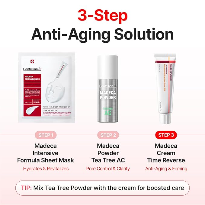 CENTELLIAN 24 Madeca Cream Time Reverse (1.69fl oz) - Advanced Fast-Absorbing & Nourishing, Hydrates, Firms & Reduces Wrinkles, Low Irritation, Korean Skin Care Centella Asiatica, Collagen