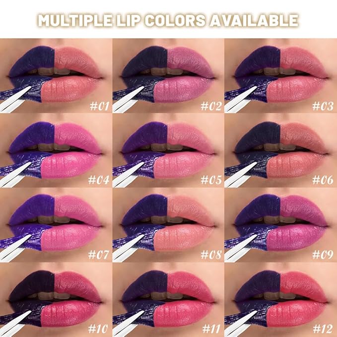 evpct Hot Pink Peel Off Lip Stain Tints with Tweezer, Matte Lipstick Lip Stain Gloss Long Lasting Waterproof for Women, Non-stick Cup Lipstick Peel Off High Pigmented 24 Hrs Original Lips Stains, 04