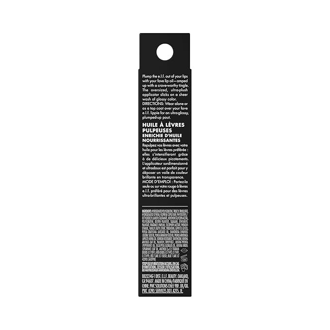 e.l.f. Glow Reviver Plumping Lip Oil, Tinted Lip Plumper For A High-Shine, Plump Finish, Infused With Jojoba Oil, Vegan & Cruelty-Free, Major Mauve