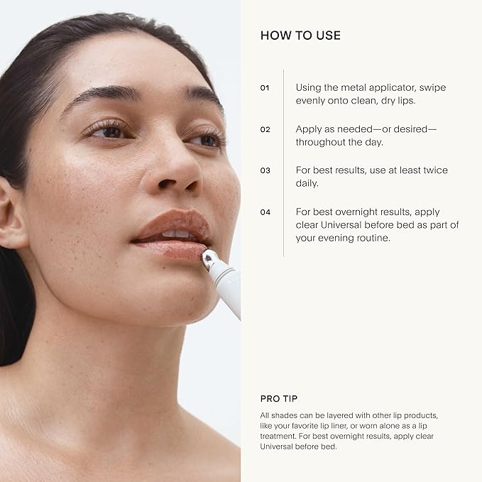 U Beauty The PLASMA Tinted Lip Compound - Anti-Aging & Anti-Wrinkle Lip Gloss, Hyaluronic Acid, Shea Butter & Peptides for Hydration & Plumping, Rose - 15 mL