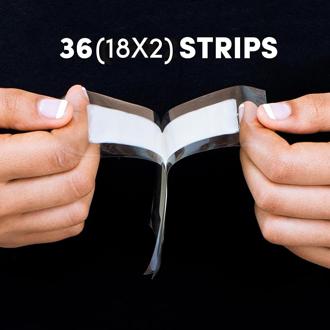 Parissa Natural Bikini Wax Strips Kit | Sensitive Skin, Beginner-Friendly | Ready-to-Use Hair Removal for Bikini & Brazilian | 36 Strips (18 x 2), 3 Sizes