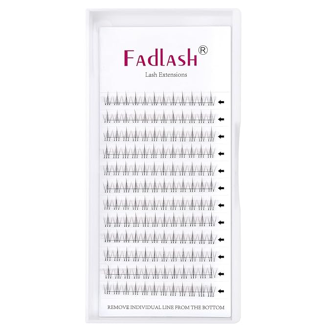 Lash Clusters Bottom Lashes DIY Lash Extensions 144pcs Individual Lashes Black Cluster Lashes Faux Mink Cluster Eyelash Extensions Manga Soft Lightweight Eyelash Extension Kit (Bottom-JX10)