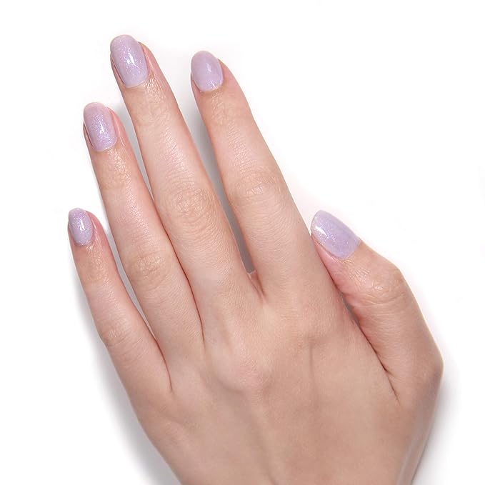LONDONTOWN UV/LED Gel Nail Polish - Long Lasting, Chip Resistant High Shine Color - Glittery Shimmery Lilac, Opal, 12ml/.40fl oz