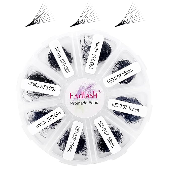Premade Fans Eyelash Extensions 1000 Promades Eyelash Volume Lash Extensions Pointed Base Loose Fans Premade Lash Extensions Fans Handmade Pre Made Volume Lashes Mix (10D-0.07C, 13-16mm)