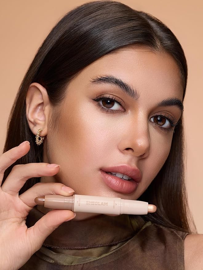 SHEGLAM 2-in-1 Contour & Highlight Stick Cream Waterproof Contour Stick-Maple Syrup
