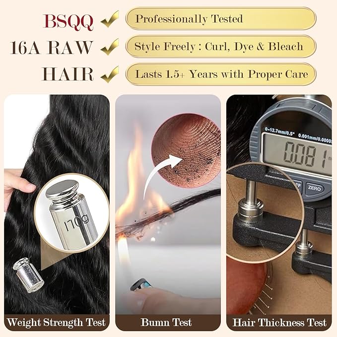 16A Body Wave Bundles Human Hair 100% Real Raw Human Hair Bundles Body Wave 20 22 24 26 Inch,No Tangle Shedding,Triple Lifespan Virgin Hair Extensions Thick Weave Reusable
