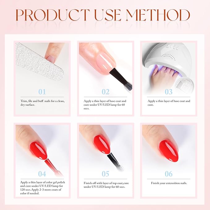 Double Rhythm 0.5Oz Gel Polish Pure Sheer Same Color Same Bottle Soak Off 15ML Gel Polish Manicure Salon Nail Art DIY at Home for Women (Pumpkin Orange-A1100)