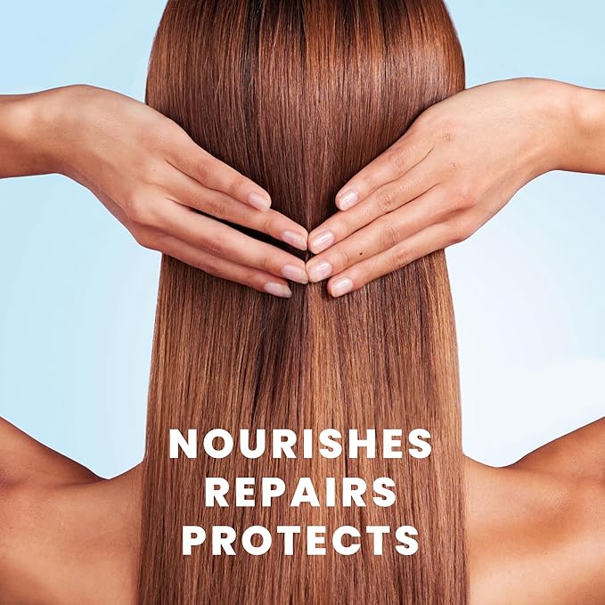 Pure Bali Hair Serum - no Rinse with Argan Macadamia & Avocado Oils - Vitamins A, E, Pro B5 - Conditioner for Women & Men - Travel-Size